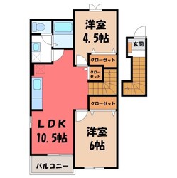 カーサ・ローマ Aの物件間取画像